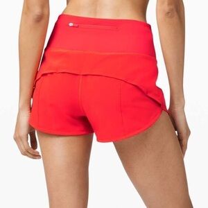 NWT Lululemon HR Running Speed Shorts Line 4”